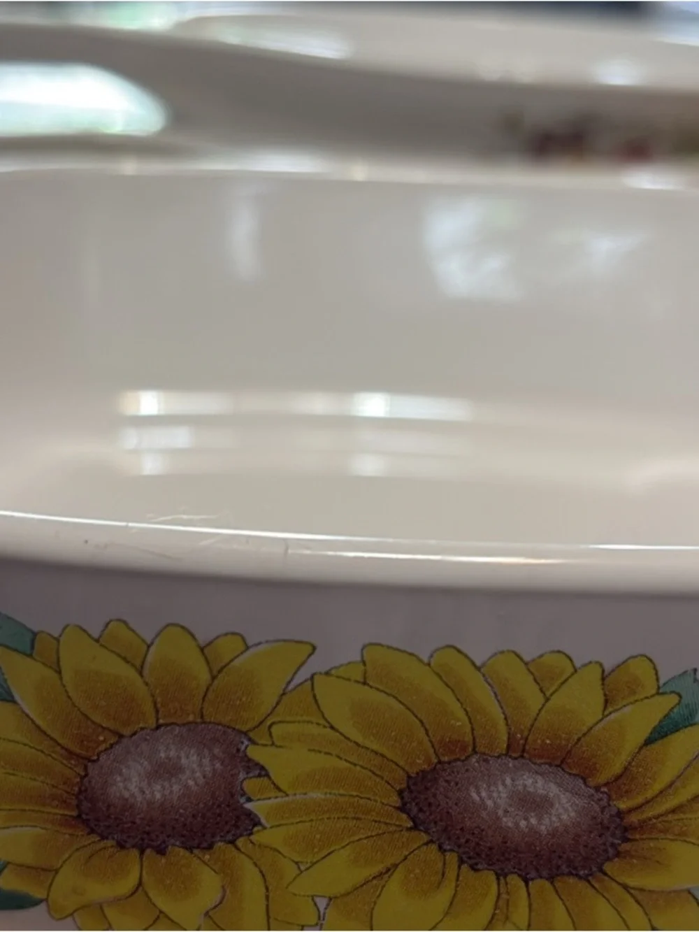 Corningware sunflower bowl with lid